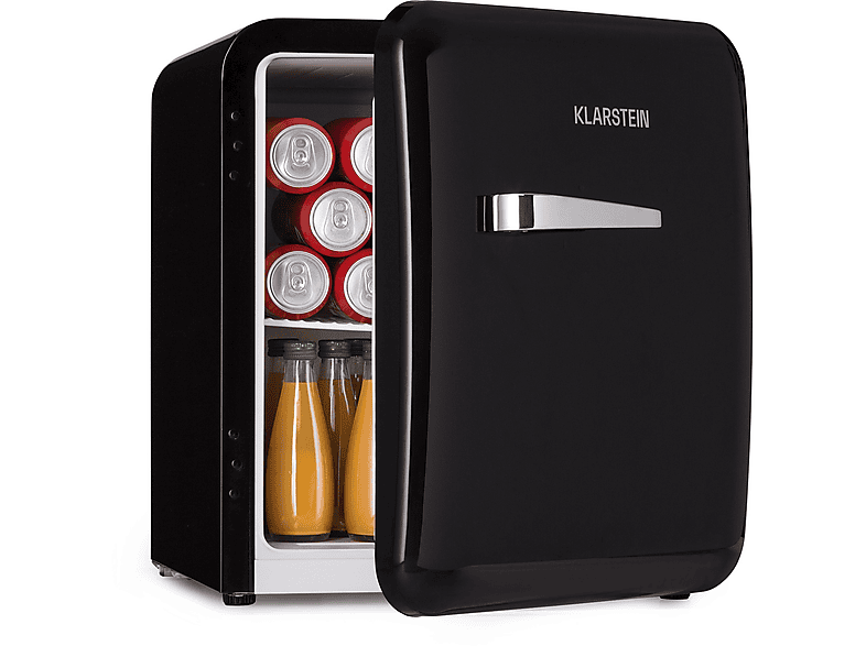 KLARSTEIN Audrey 48 Kühlschrank (D, 50 cm hoch, Schwarz)
