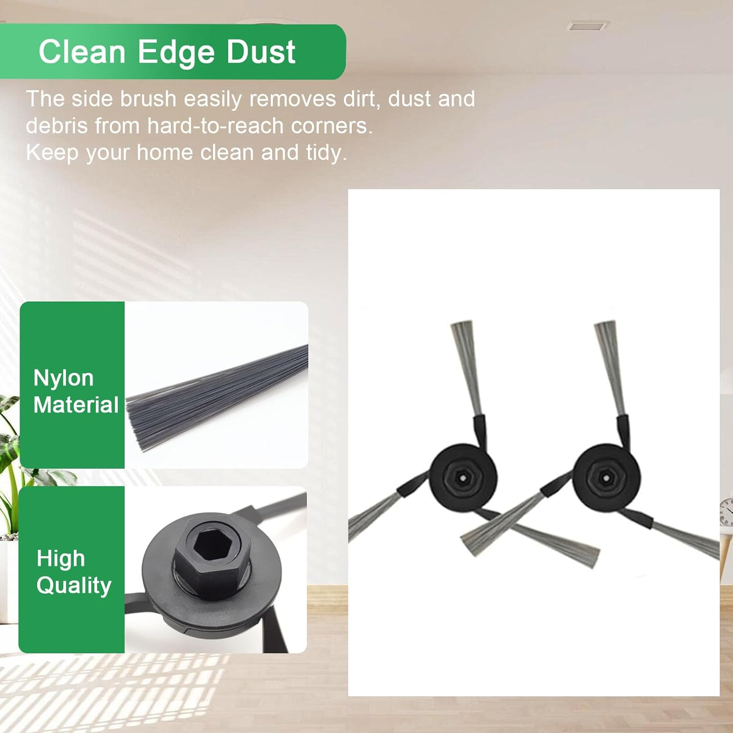 Czarny, okrągły odkurzacz automatyczny z kablem USB. Ma przycisk start. Na białym tle.