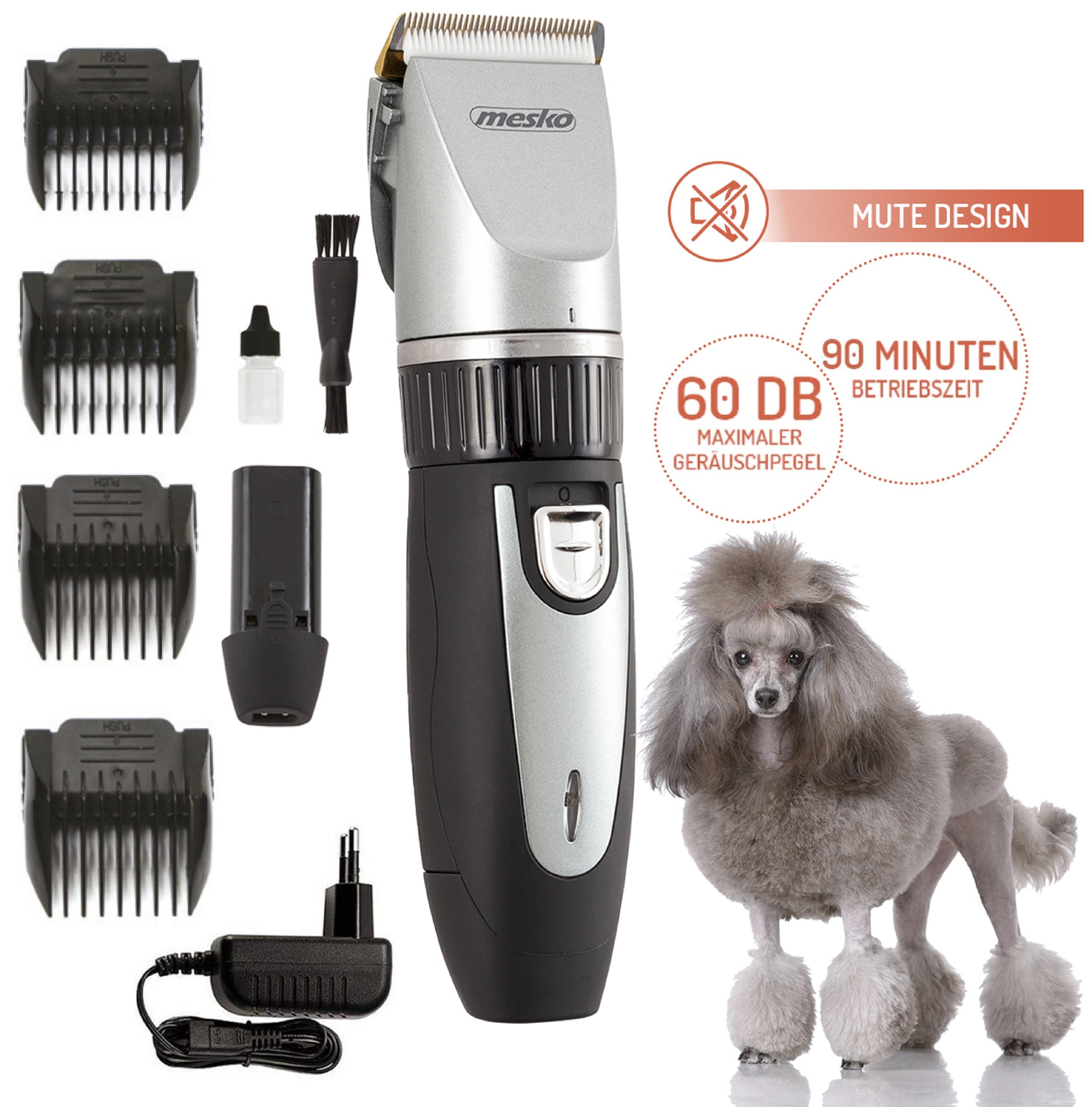 Kit per la toelettatura elettrica per animali domestici con tosatrice, accessori.