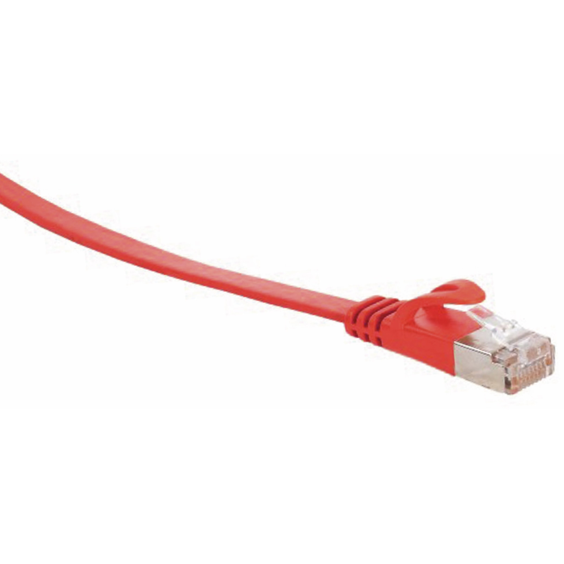 Rotes Ethernet-Kabel.