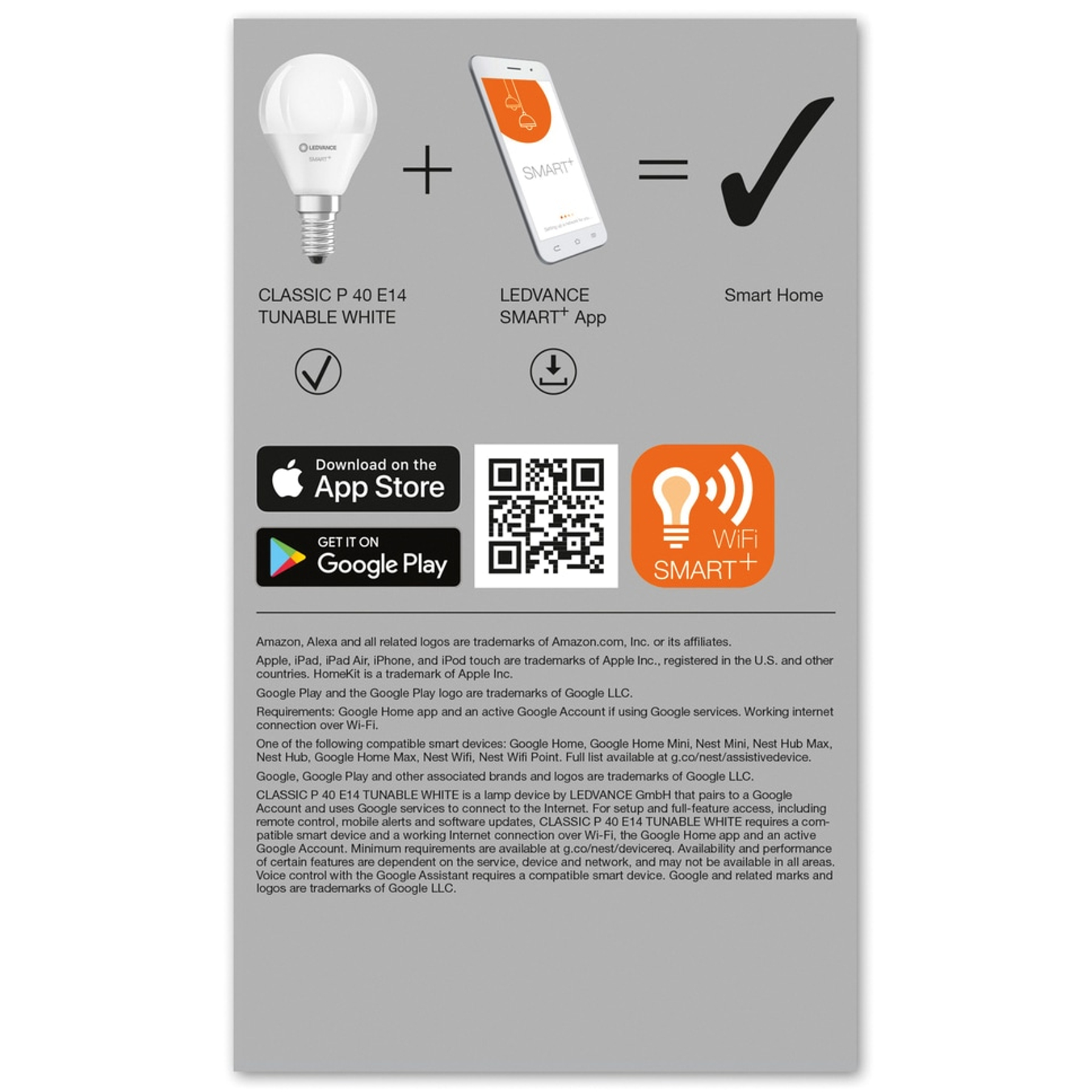 Glühbirne, Telefon mit App und Häkchen. Das Bild enthält Texte und App-Symbole.