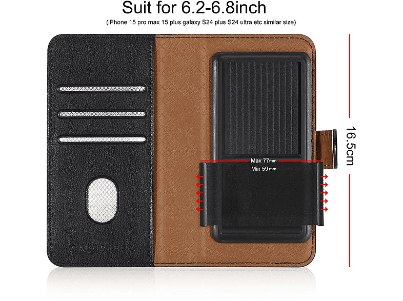 Cadorabo Cover Libro OPPO R17 NEO - Portafoglio Con Chiusura Magnetica E Vani