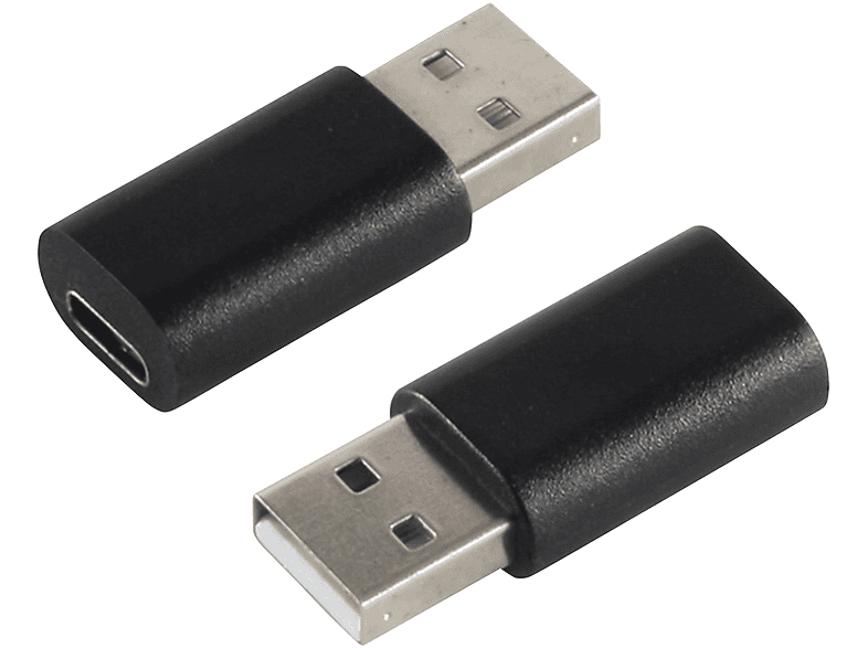 S/CONN Adapter USB 2.0 A Stecker auf USB 3.1 C Buchse USB-C Adapter ...
