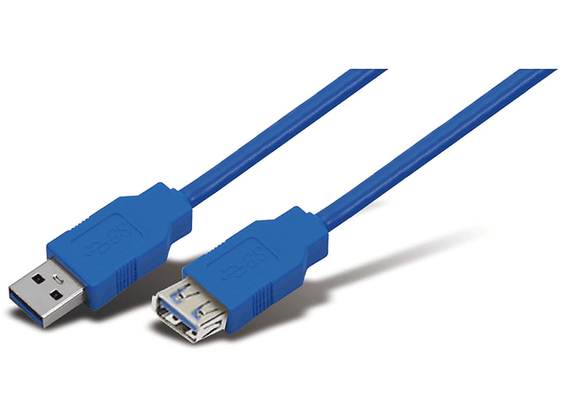 Cavo Prolunga USB 2.0: Maschio – Femmina, 3 Metri, Connettori Placcati Oro. HQ Alta Qualità Per Trasferimento Dati Fino A 480 Mbps.