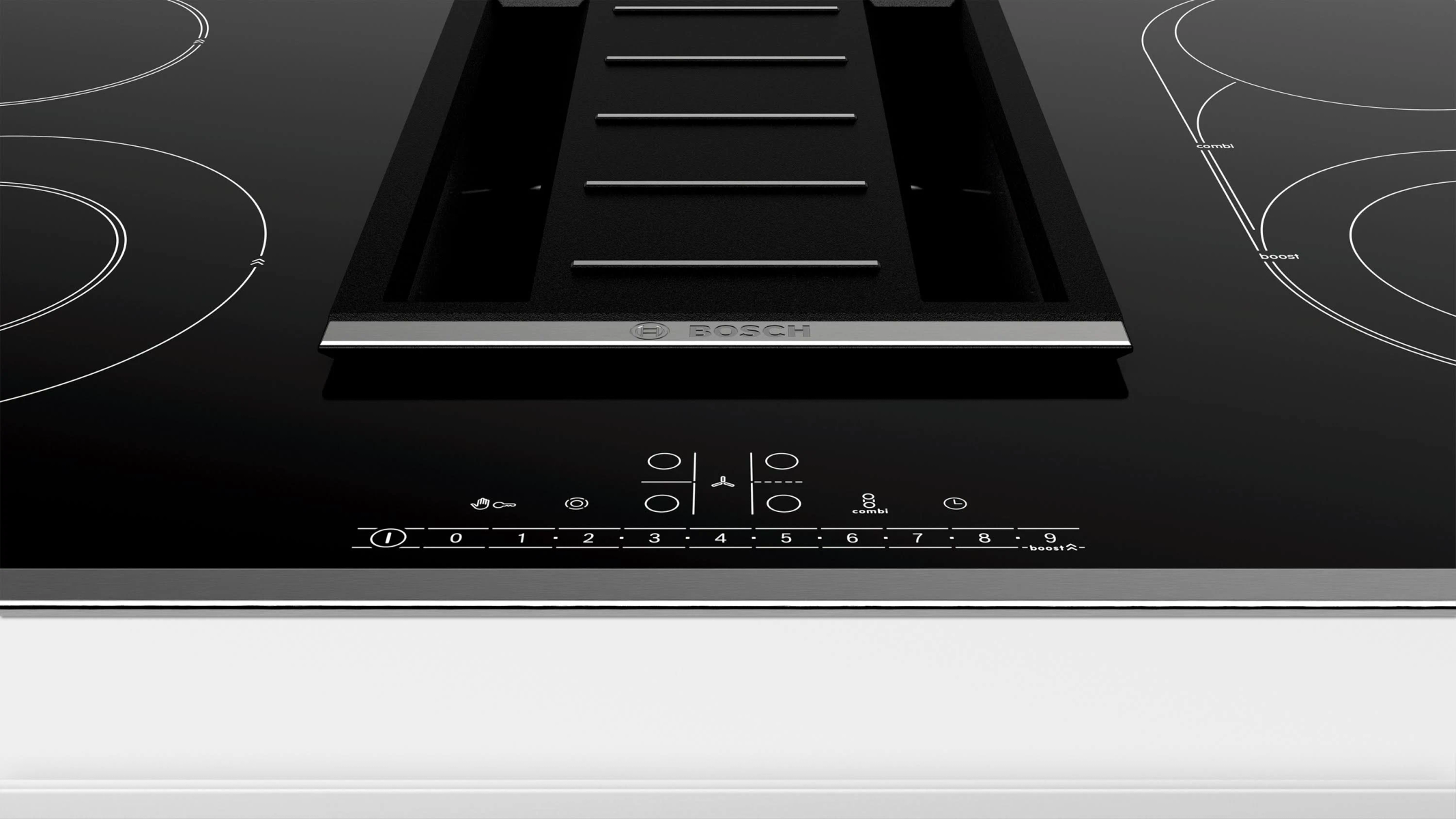 Eine Soundbar unter einem Gemälde an der Wand. Die Soundbar ist schwarz und rechteckig.