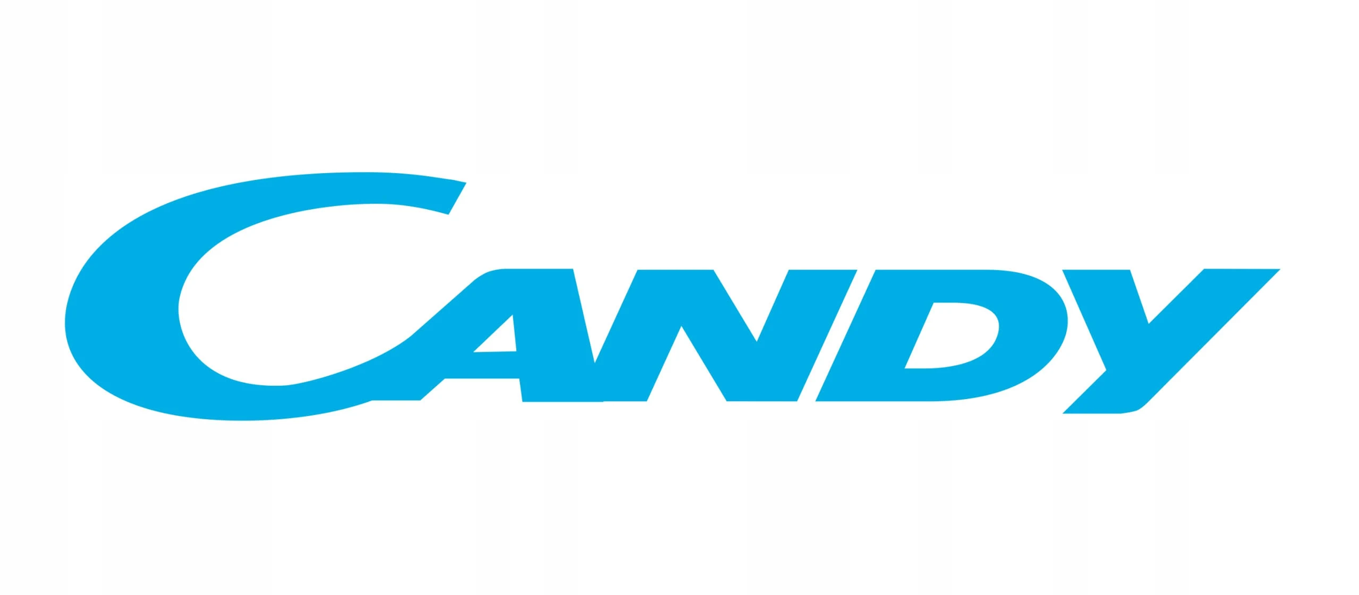 Das Wort CANDY in blauer, fetter, serifenloser Schrift auf weißem Hintergrund.