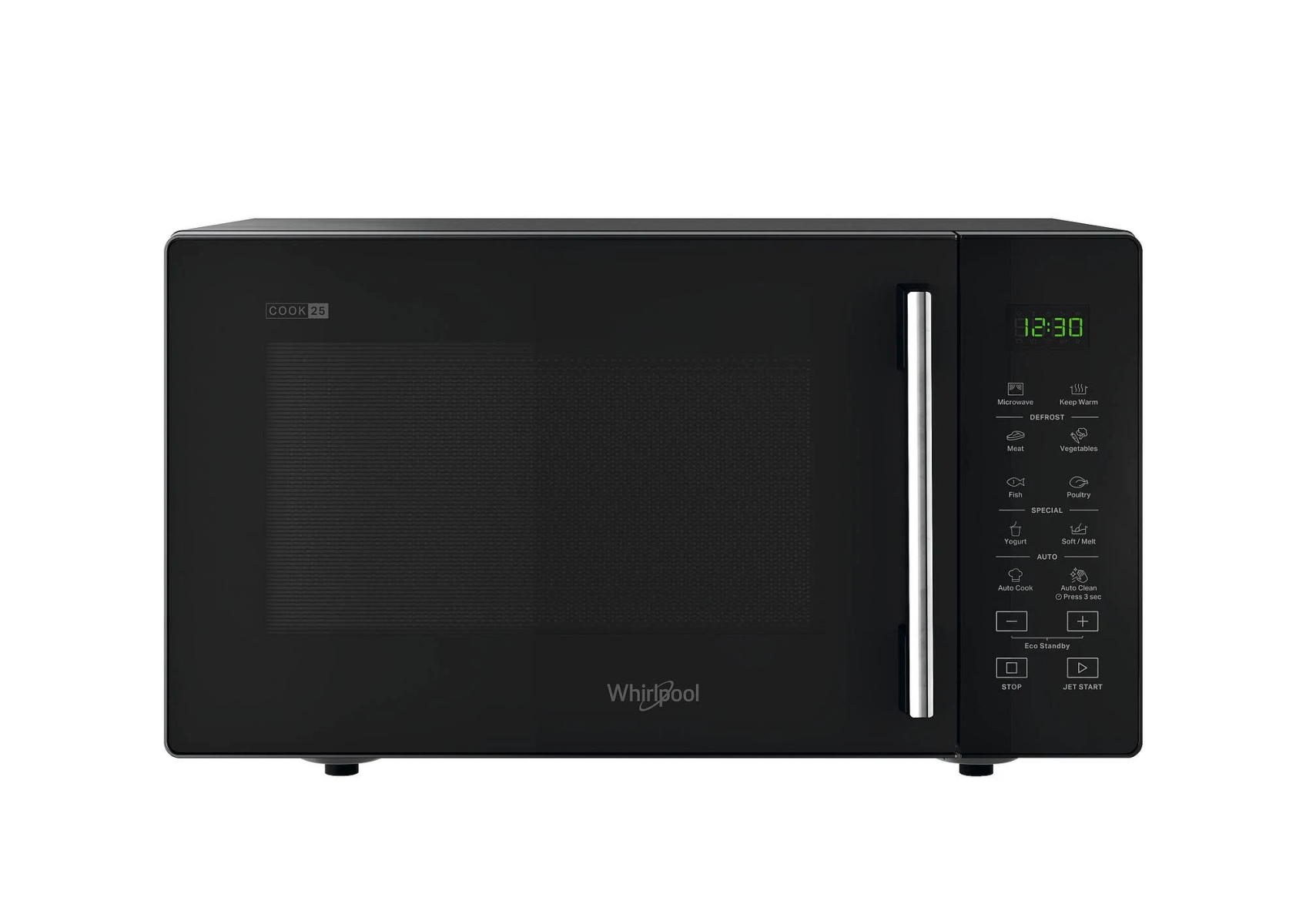 Microonde WHIRLPOOL WHI8003437861475, capacità 25 l, potenza microonde max 900 W, 7 livelli di potenza, Nero