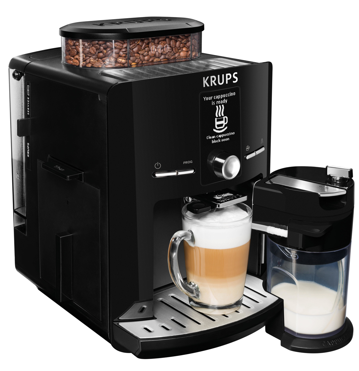 KRUPS EA 8298 Kaffeevollautomat Schwarz/Edelstahl