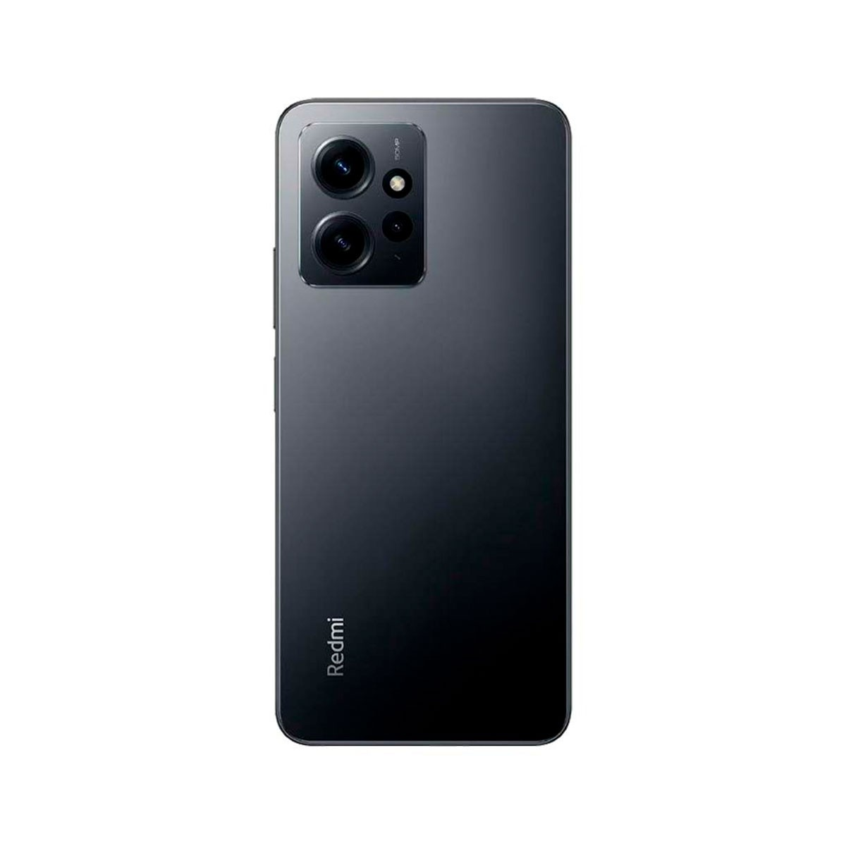 Tył czarnego smartfona z wieloma aparatami i nazwą marki.