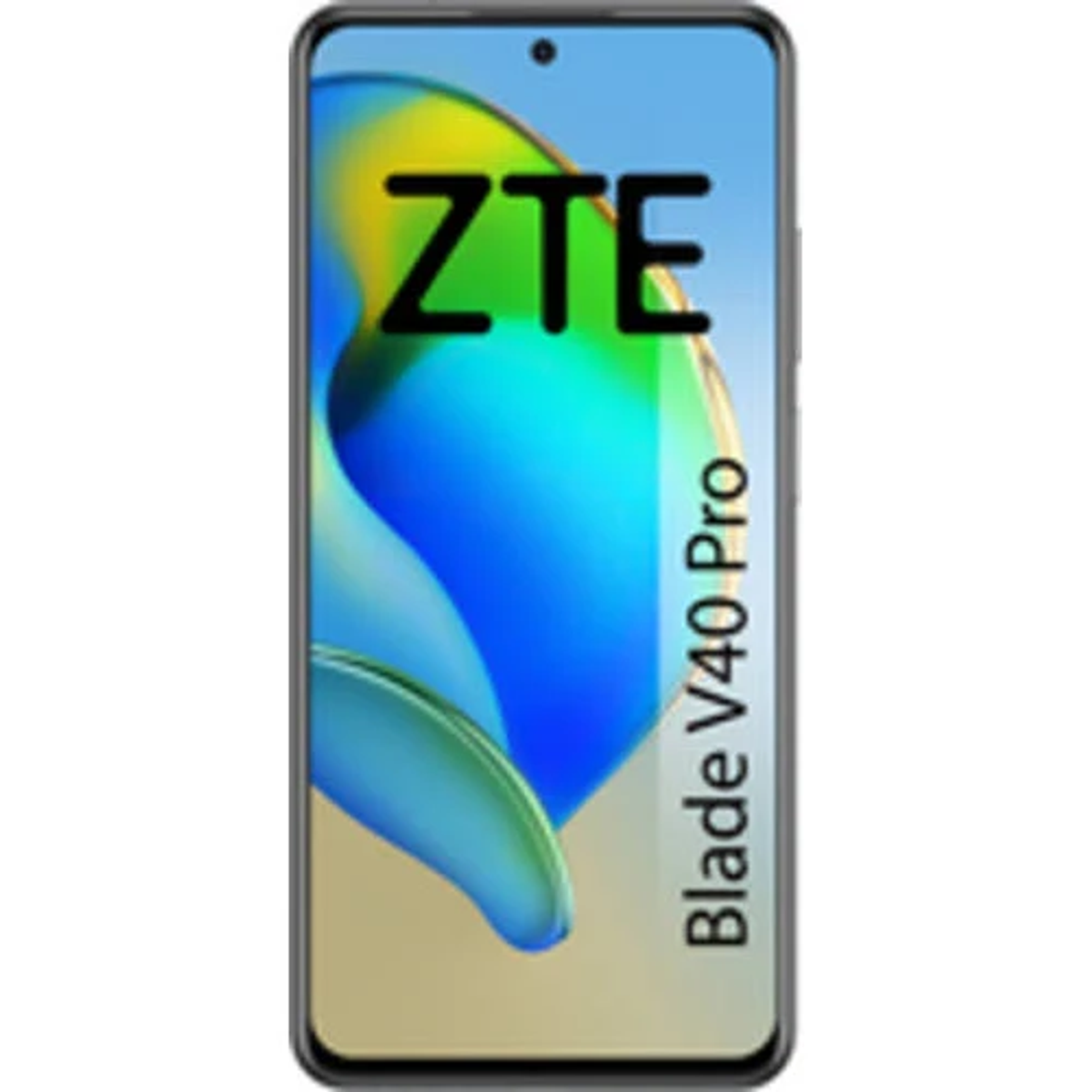 Schermo smartphone con testo 'ZTE', 'Blade V40 Pro'.