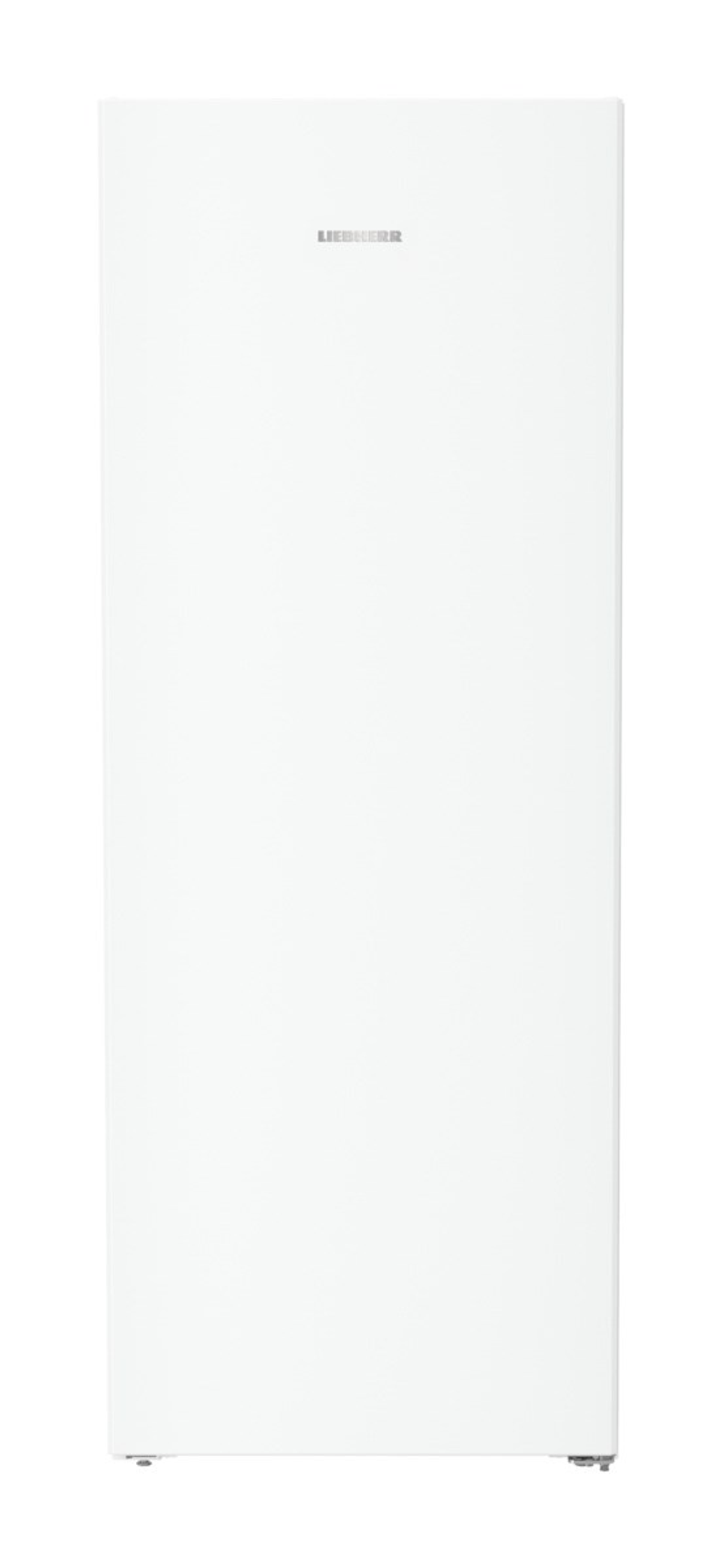Witte Liebherr koelkast. Lang, verticaal, effen voorkant.
