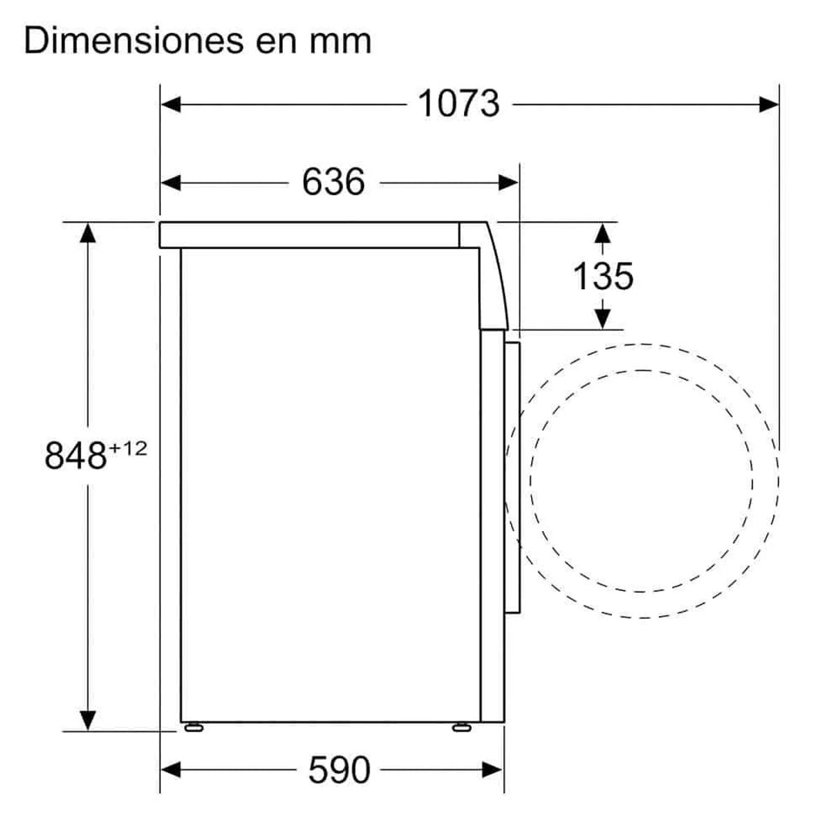 SIEMENS iQ500 WG56G2ZXES Lavatrice Carica Alto, Caricamento frontale, 10 kg, Profondità 64,0 cm, Acciaio, livello rumorosità centrifuga 70 dB(A), Classe A
