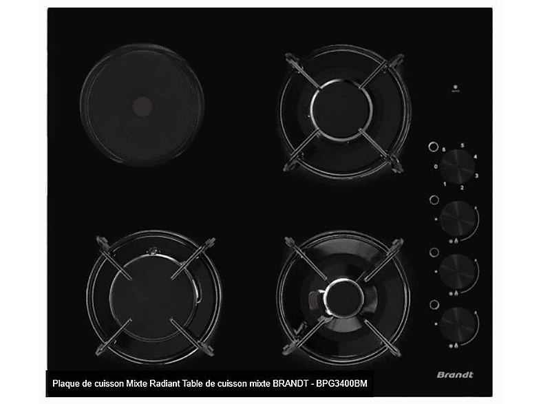 Placa de gas - BRANDT BPG3400BM