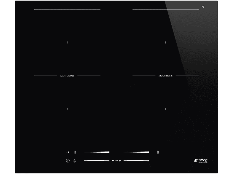 Placa de inducción - SMEG SI2M7643D, 4 zonas, 600 mm, Negro | MediaMarkt