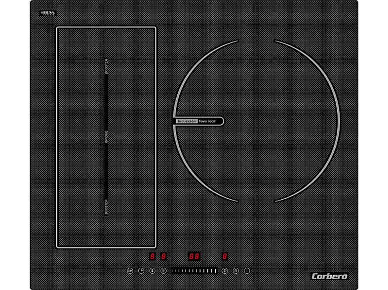 Placa de inducción - CORBERO CCIG3BL723FLEX