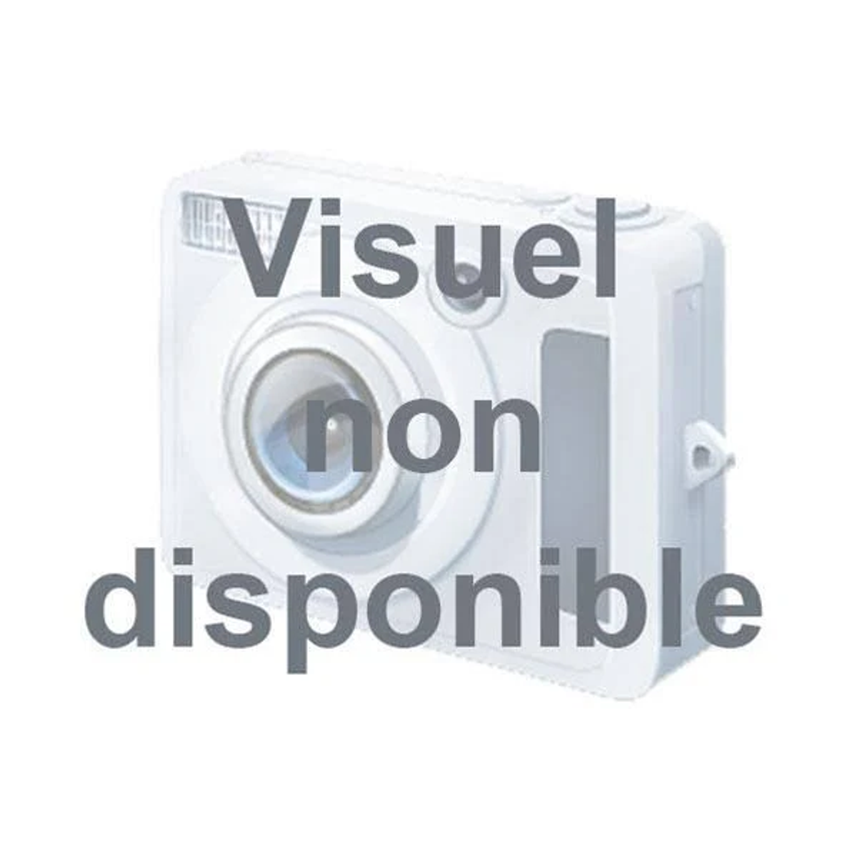 Una fotocamera bianca con la scritta 'Visuel non disponible' in grigio sovrapposta sulla parte anteriore.