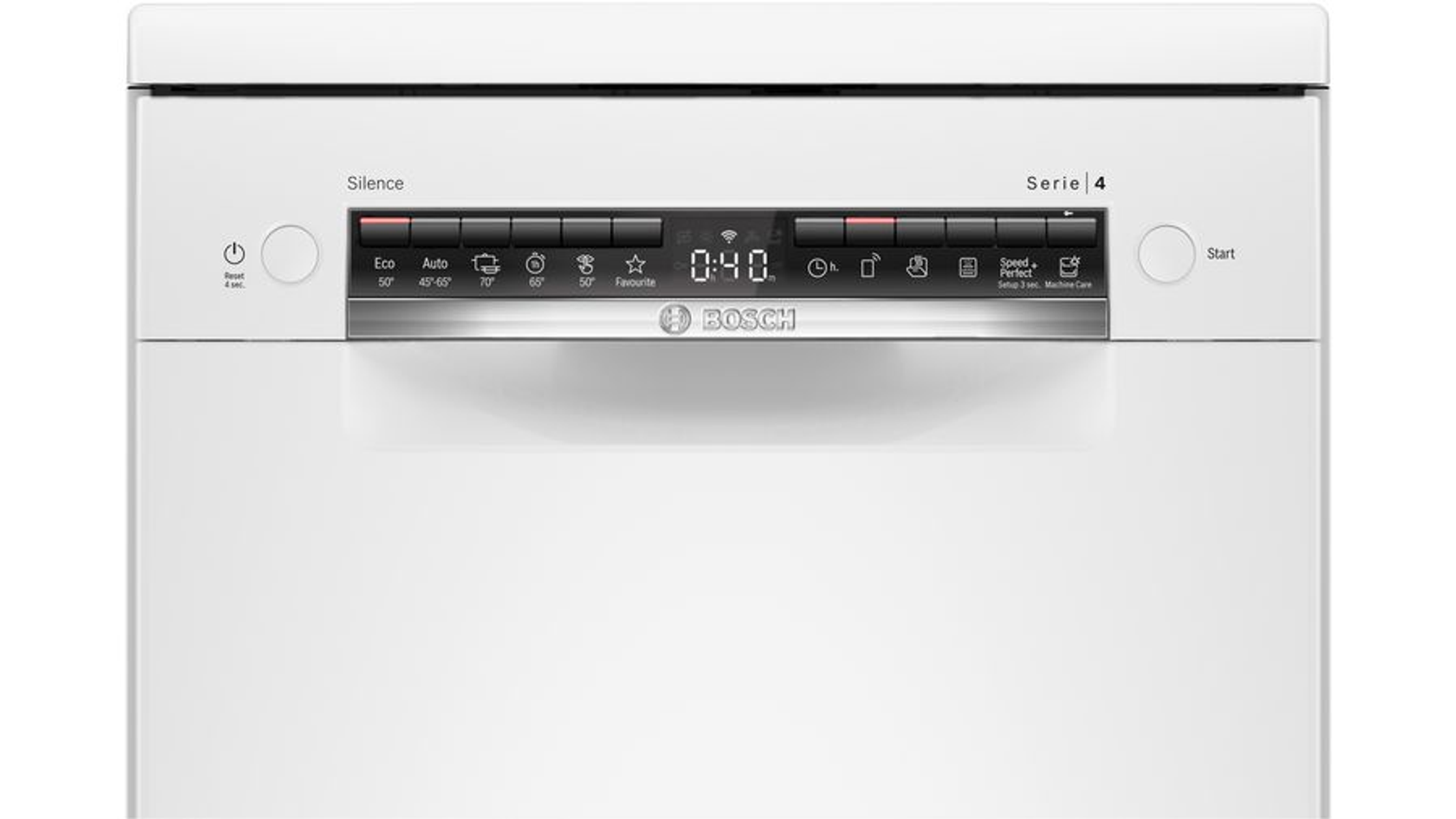 Lavastoviglie Libera installazione BOSCH Serie 4 SPS4EMW61E, Programmi 6, Dimensioni: L 45 cm, A 84,5 cm, P 60,00 cm, Rumorosità 45 dB(A), Consumo di acqua 6,7 l, Bianco, Classe D
