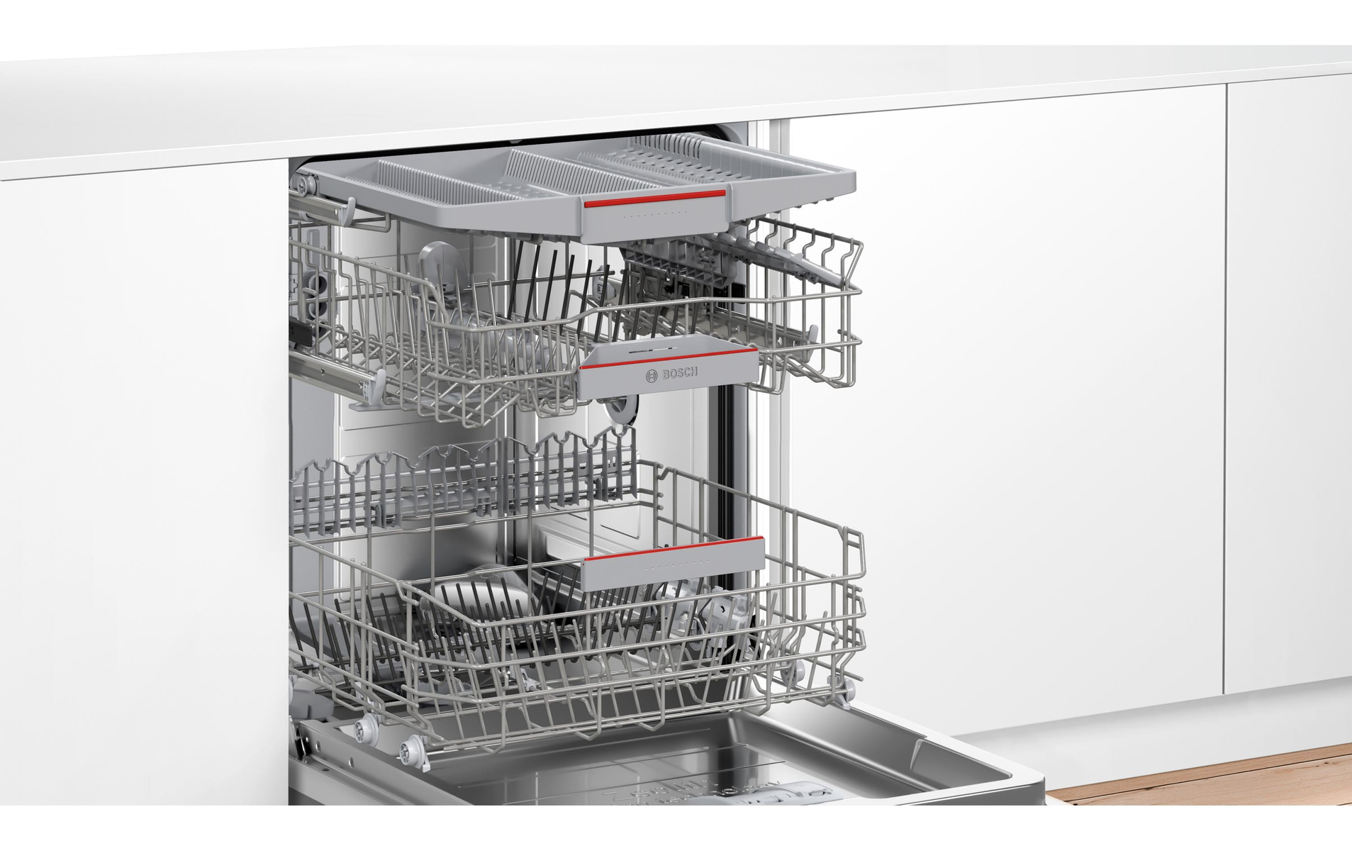 Lavastoviglie Incasso A scomparsa totale BOSCH Serie 6 SBV6YCX02E, 14, Programmi 6, Dimensioni: L 598 mm, A 865 mm, P 550 mm, Rumorosità 44 dB(A), Consumo di acqua 9,5 l, Non applicabile, Classe A
