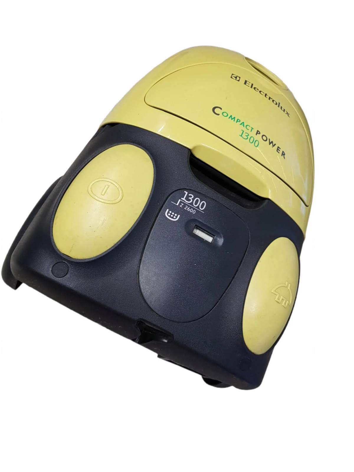 Żółto-granatowy odkurzacz Electrolux Compact Power 1300.