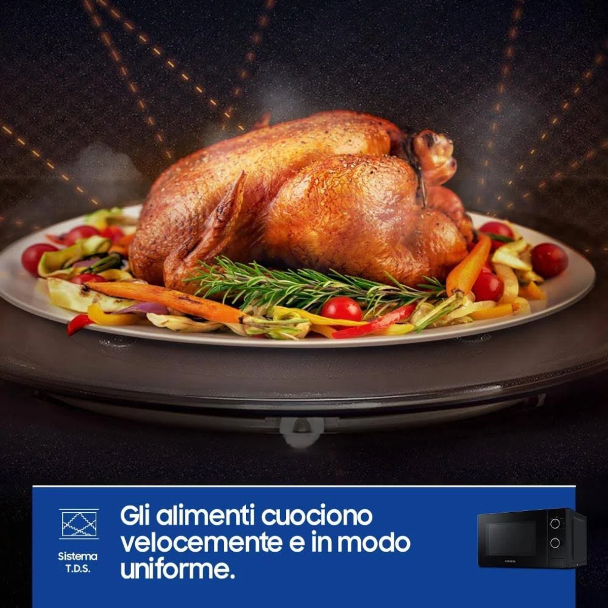 Kuchenki mikrofalowe SAMSUNG MS20A3010AL/ET Czarny