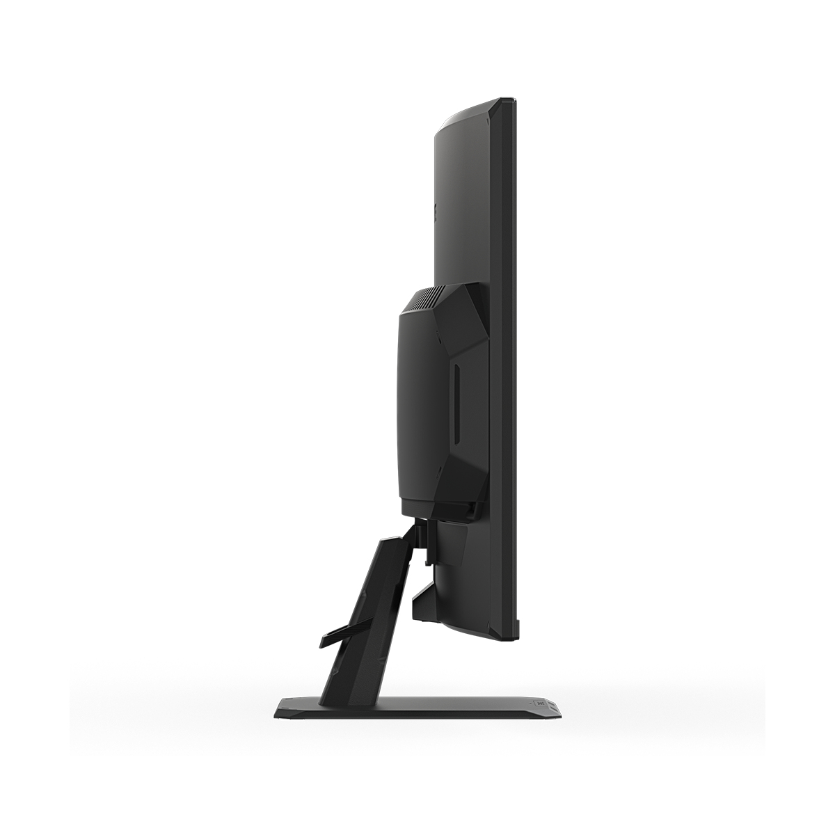 Un monitor de computadora con una escena de paisaje vibrante en la pantalla.