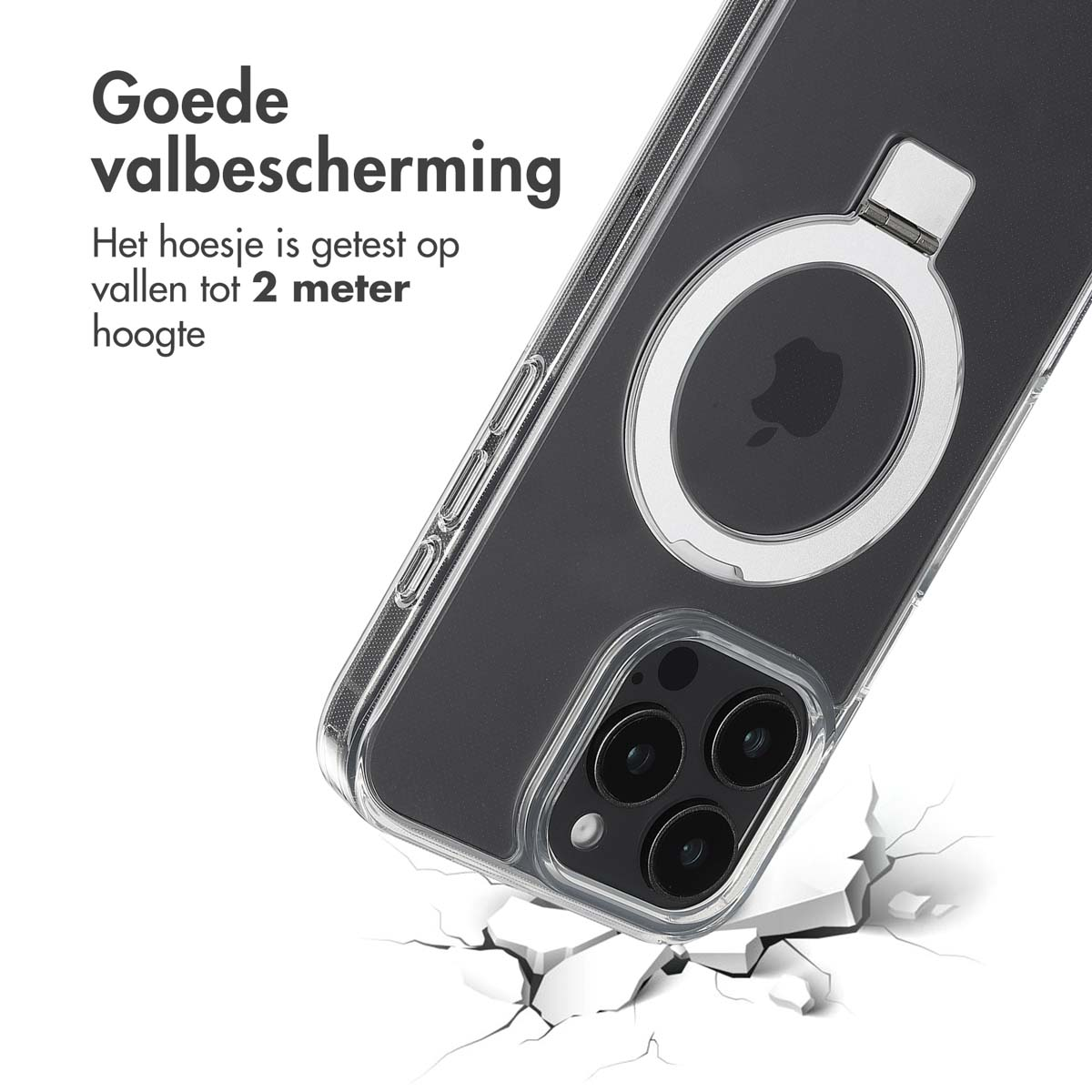ACCEZZ SH00076816 CUSTODIA per Apple iPhone 16 Pro Max, Trasparente