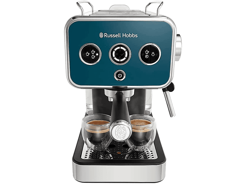 Cafetera express - RUSSELL HOBBS Distinctions Ocean Blue Espressomaschine