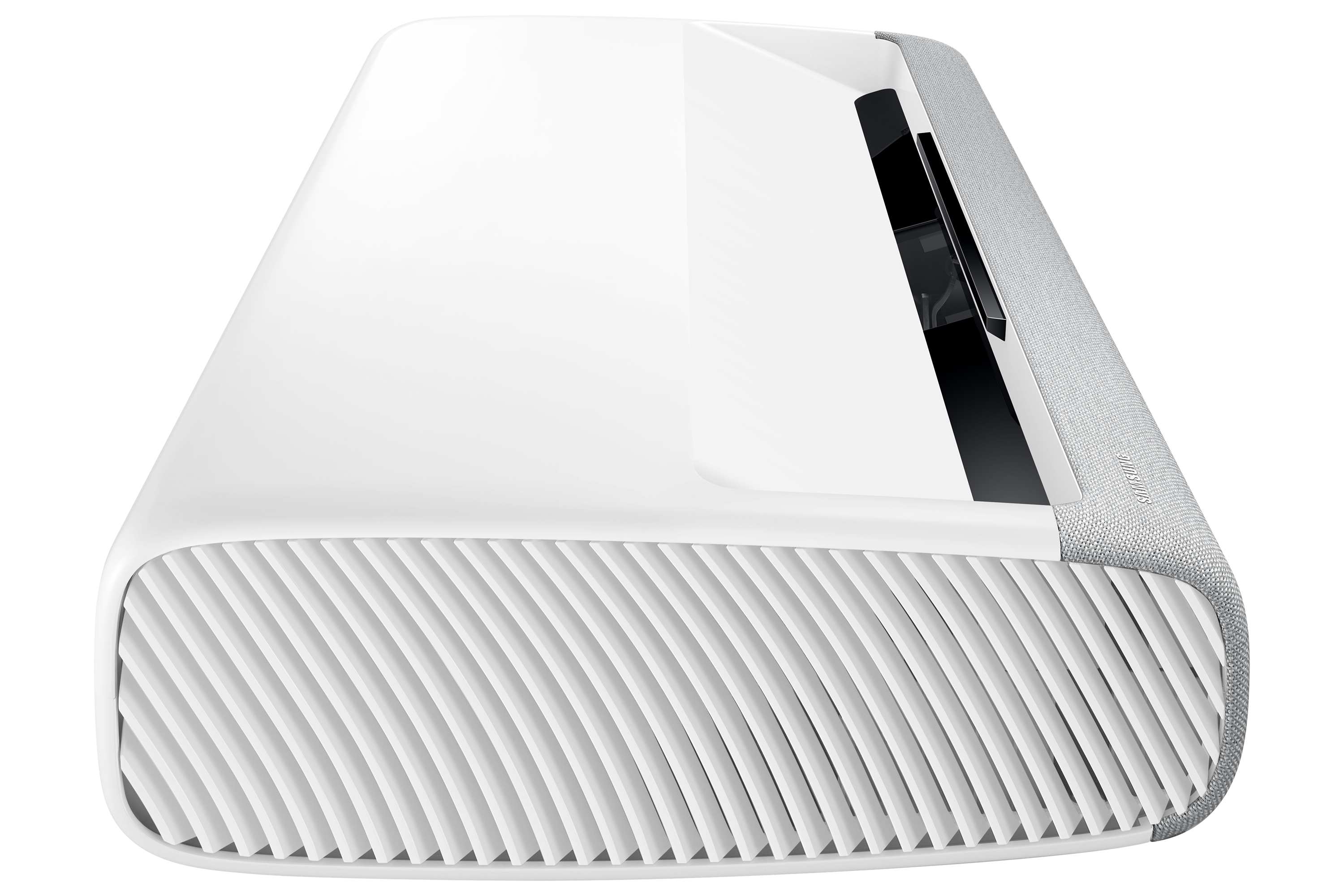 Schwarzer 4-Port-KVM-Switch mit Zubehör. Enthält ein Netzteil und Kabel.