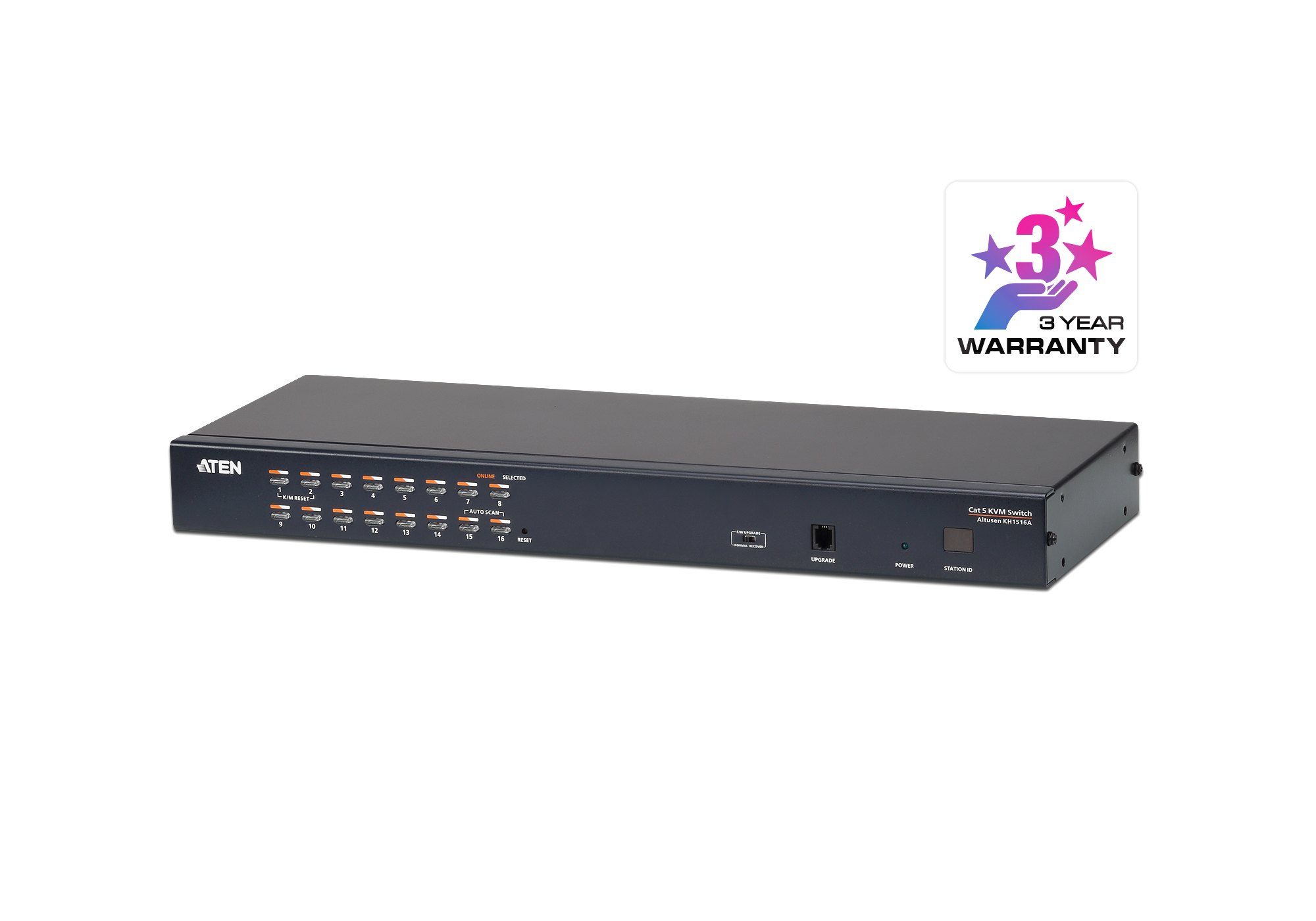 ATEN KH1516A-AX-G KVM 16 Switch Siyah