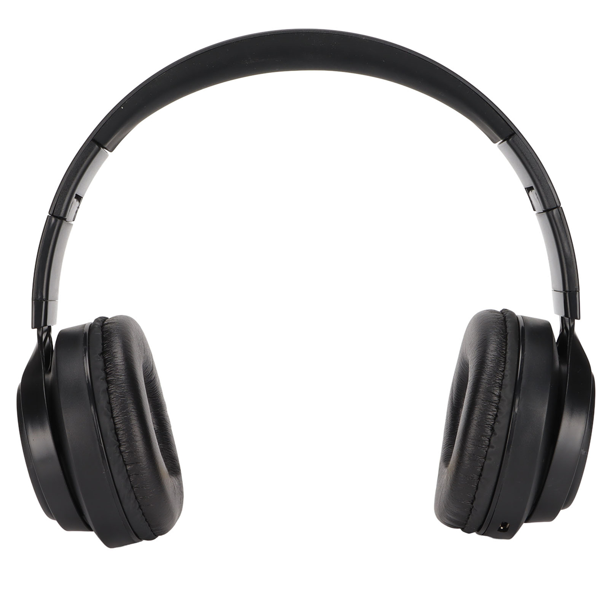 Schwarze Kopfhörer mit gepolsterten Ohrmuscheln und einem Kopfbügel, ein gängiges Over-Ear-Design.