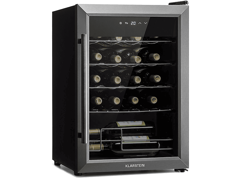 KLARSTEIN Ultimo 20 Uno Weinkühlschrank (EEK G, Schwarz)