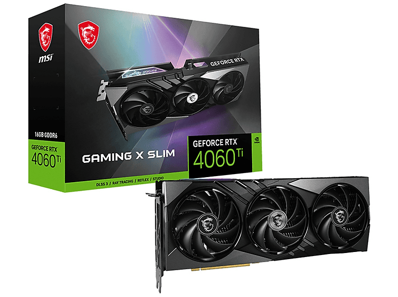 Tarjeta gráfica - MSI GEFORCE RTX 4060 Ti GAMING X SLIM 16G