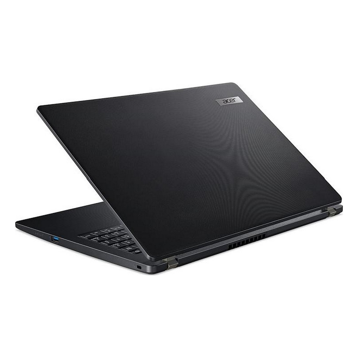 Laptop nero, chiuso. Logo Acer visibile in alto.