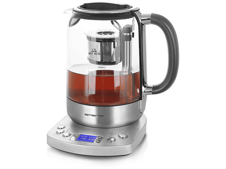 EMERIO WK 122248 WASSERKOCHER Wasser-/ Teekocher, Glas/Silber