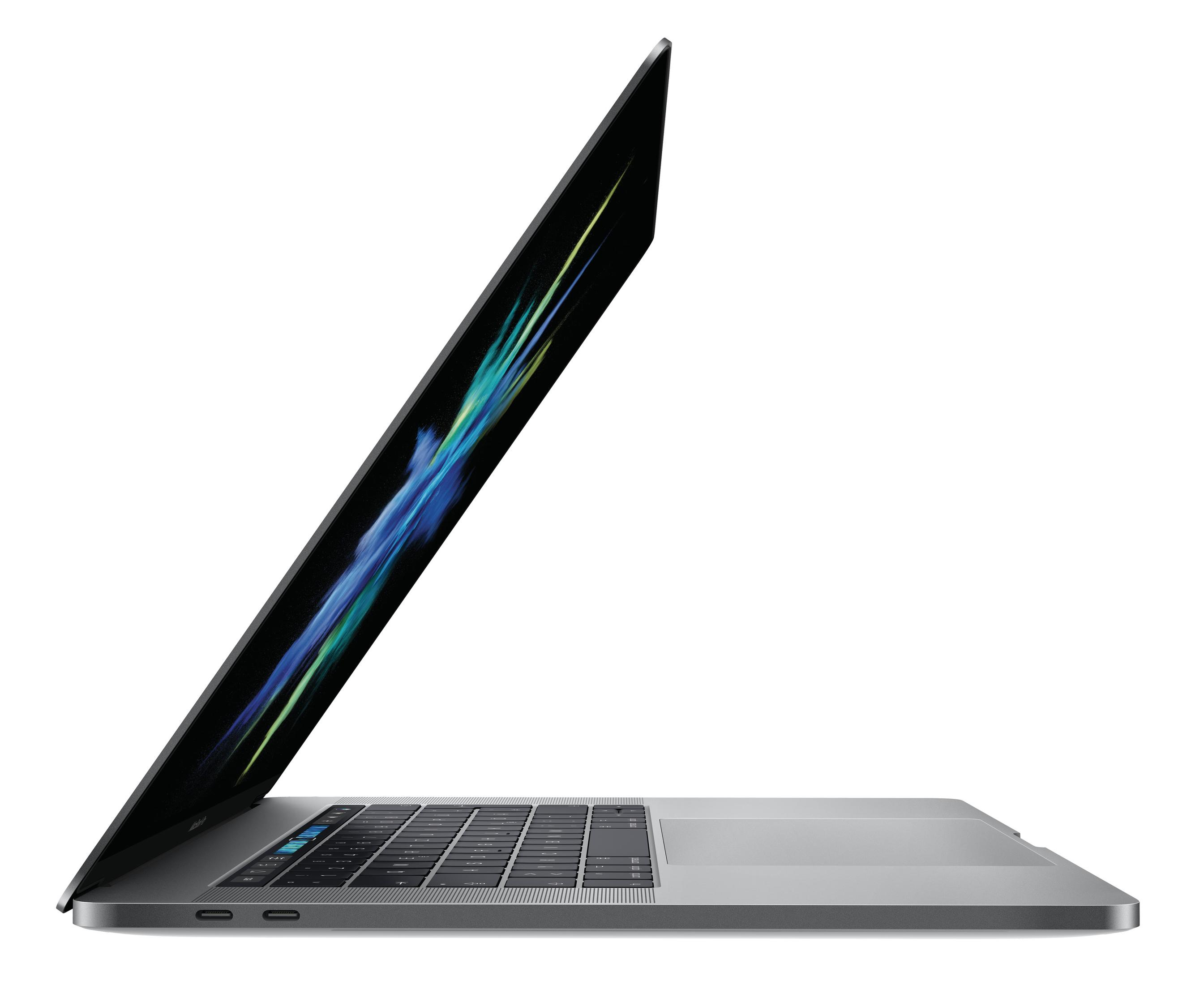 Zilveren laptop, open in een hoek, met toetsenbord en scherm.
