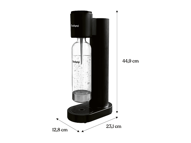 SODAPOP WASSERSPRUDLER COOPER, SCHWARZ Wassersprudler Schwarz matt
