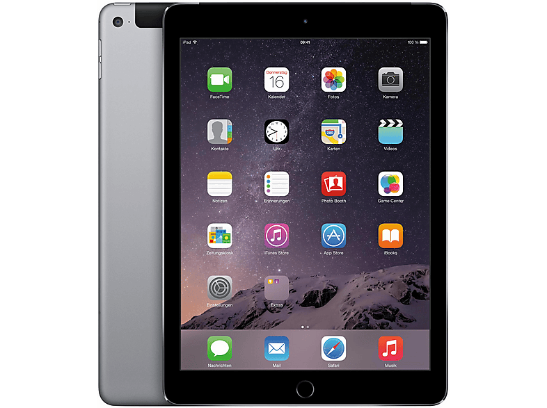 APPLE IPAD AIR 2 CEL 64GB GRAU, Tablet, 64 GB, 9,7 Zoll, Schwarz/Grau