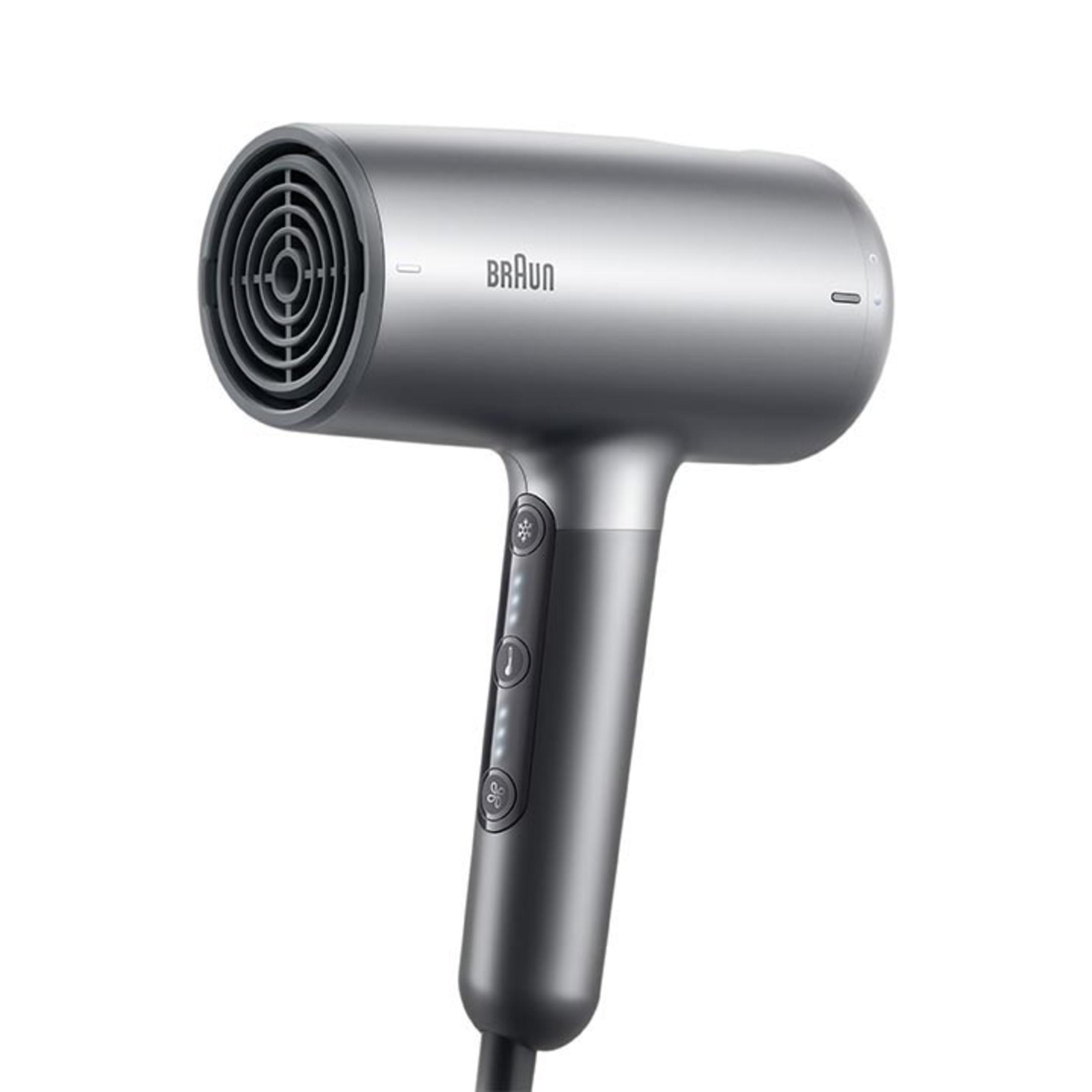 BRAUN BRHD435E HD4.3 IONTEC Difüzörlü 3 Başlıklı, 2200W 2200 W Saç Kurutma Makinesi Gri