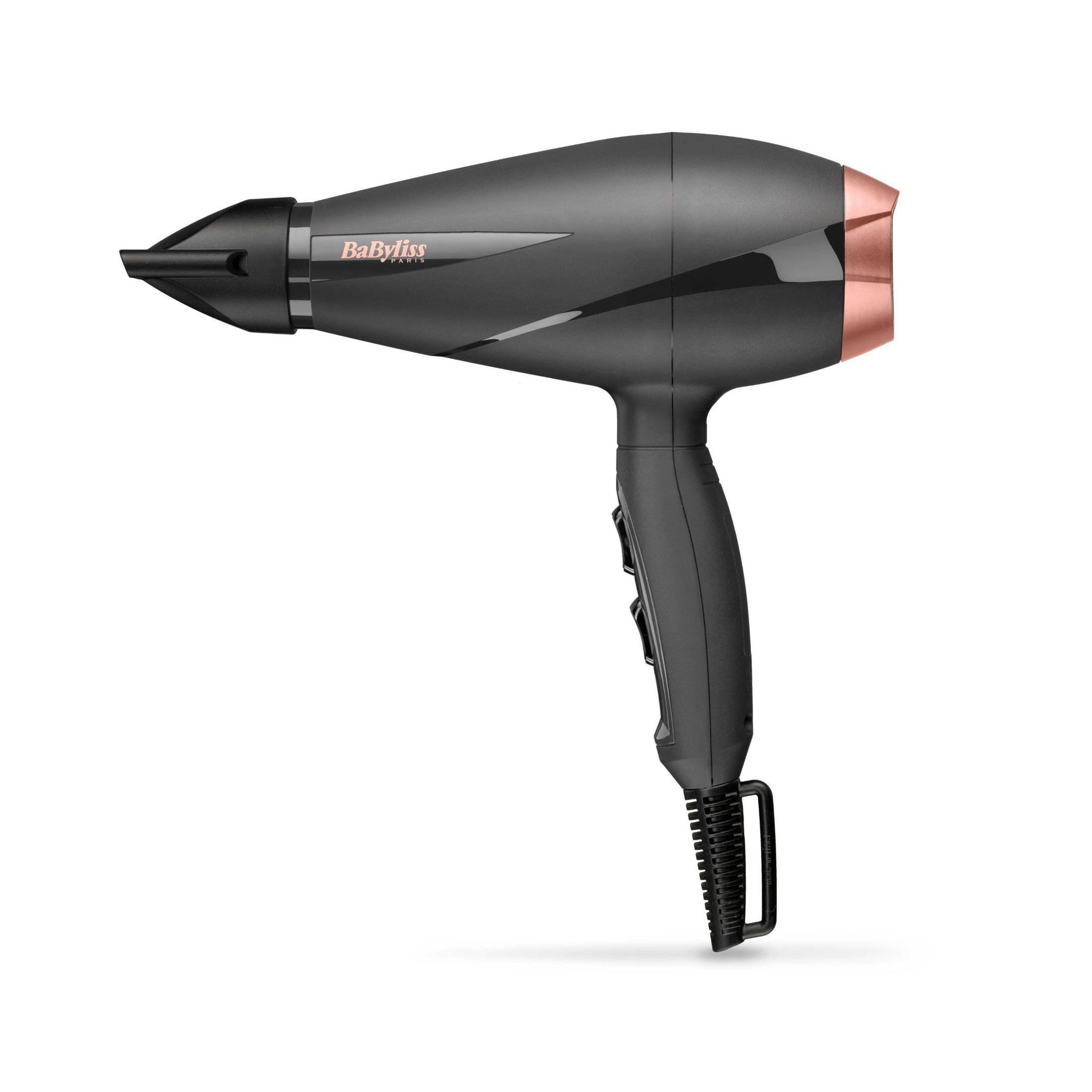 Secador BABYLISS Smooth Pro 2100 6709DE, 2100 W, velocidades niveles  temperatura, velocidades, Difusor incluido, Negro