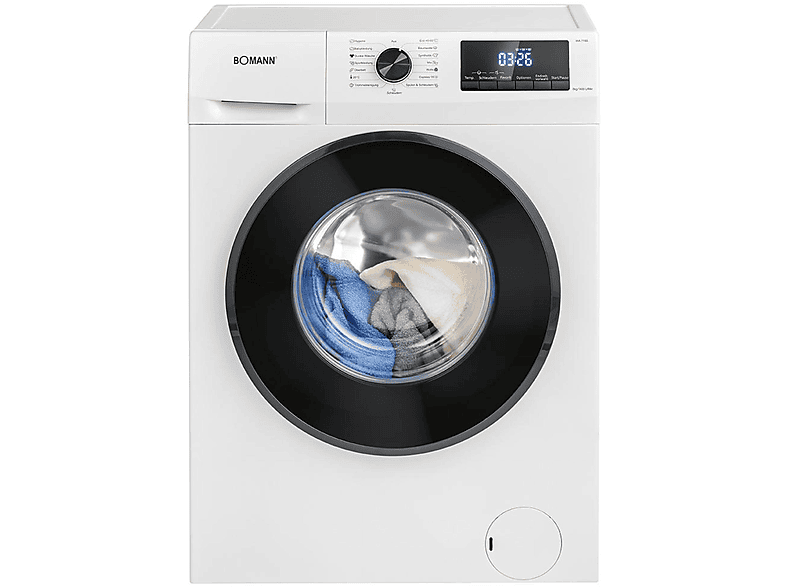 BOMANN WA 7185 W 8KG 1400U/MIN A/B Waschmaschine (8 kg, 1400 U/Min., A)