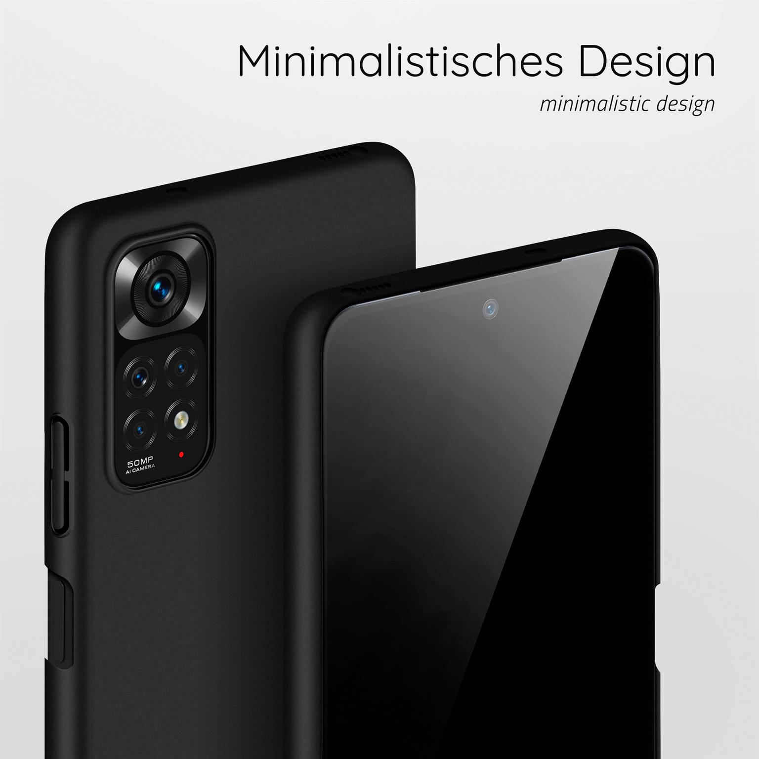 Schwarze Handyhülle, zeigt die Kamera, mit einem Design einer Handyhülle.