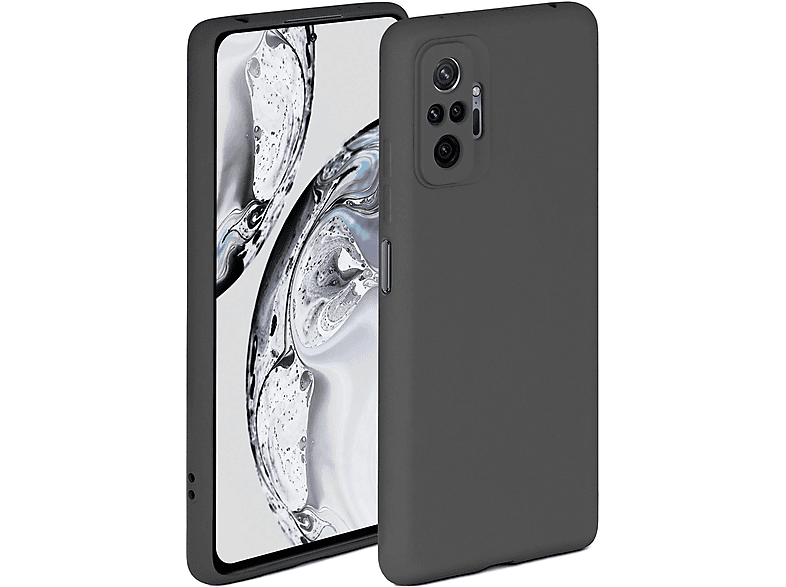 ONEFLOW Silikon Hülle Für Redmi Note 10 Pro – Mit Kamera- & Displayschutz, Mattes Petrol Design