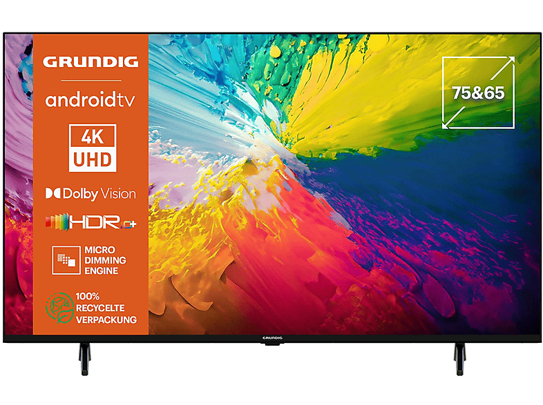 GRUNDIG 65 VCE 223 Smart TV (65 Zoll / 164 cm, UHD 4K, SMART TV, Android 11)