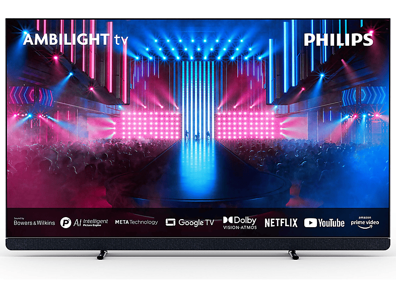 PHILIPS 65 OLED 909/12 OLED TV (Flat, 65 Zoll / 164 cm, HDR 4K, SMART TV)