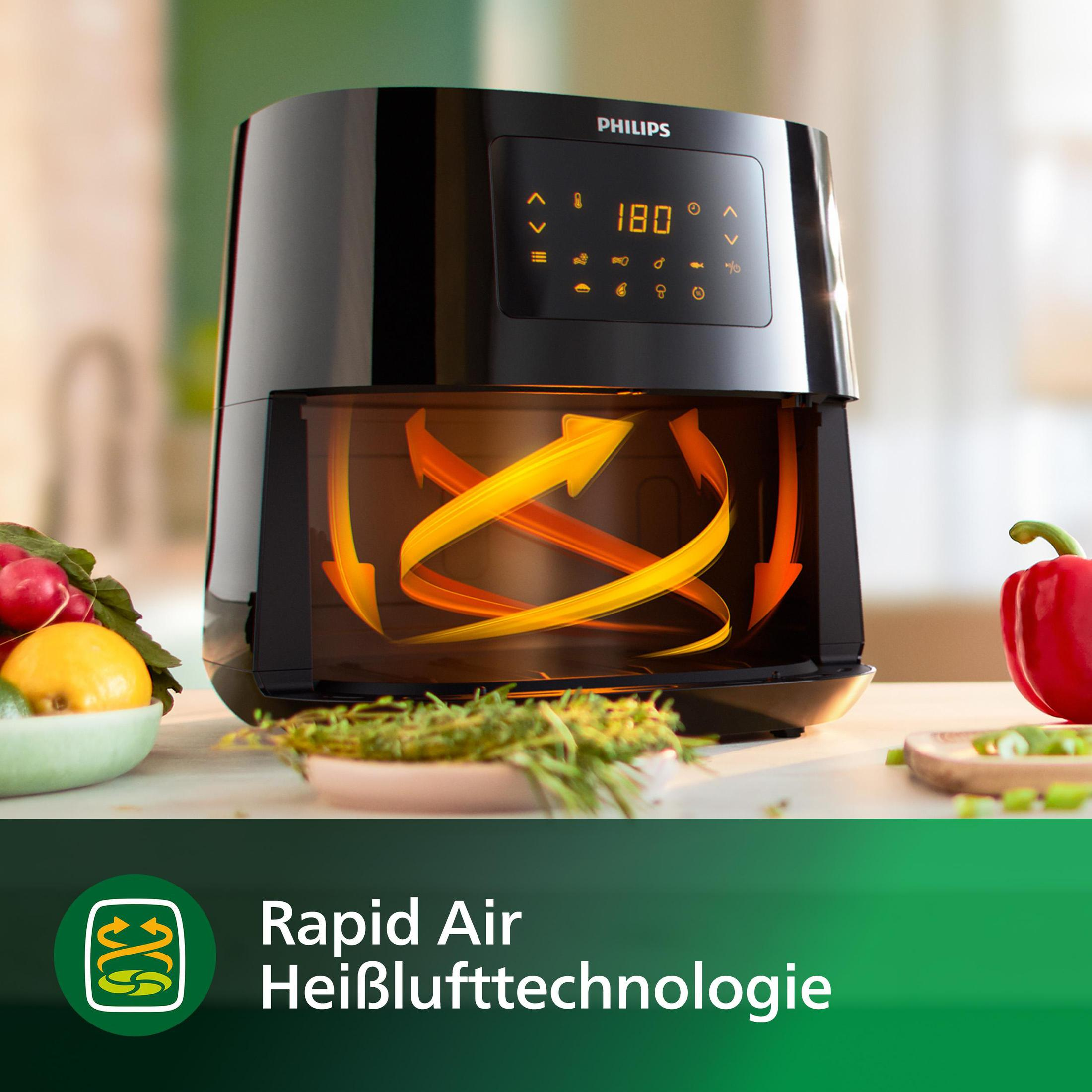 Frytkownica niskotłuszczowa PHILIPS HD9280/90 Czarny