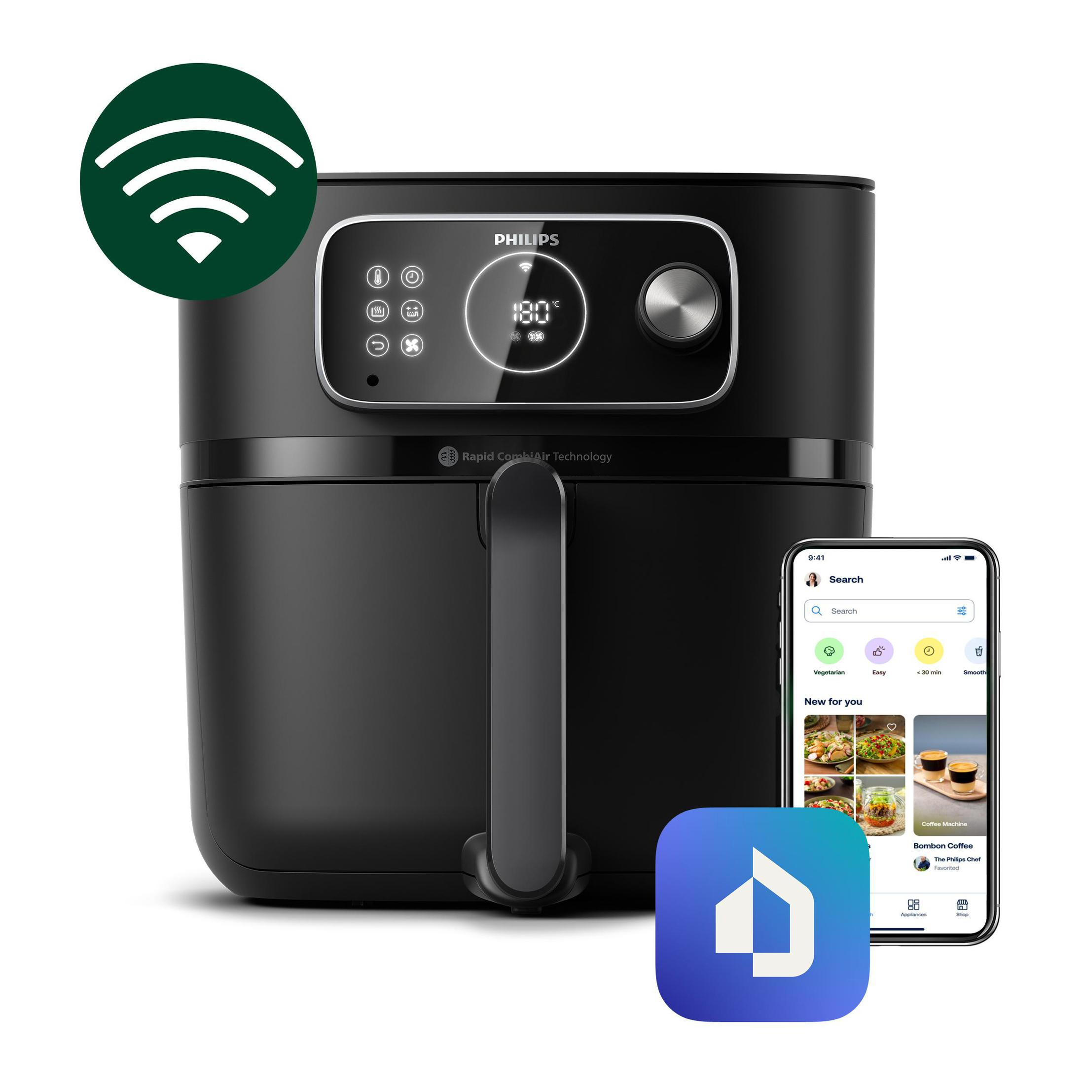 PHILIPS HD9875/90 Combi XXL Connected Airfryer Siyah