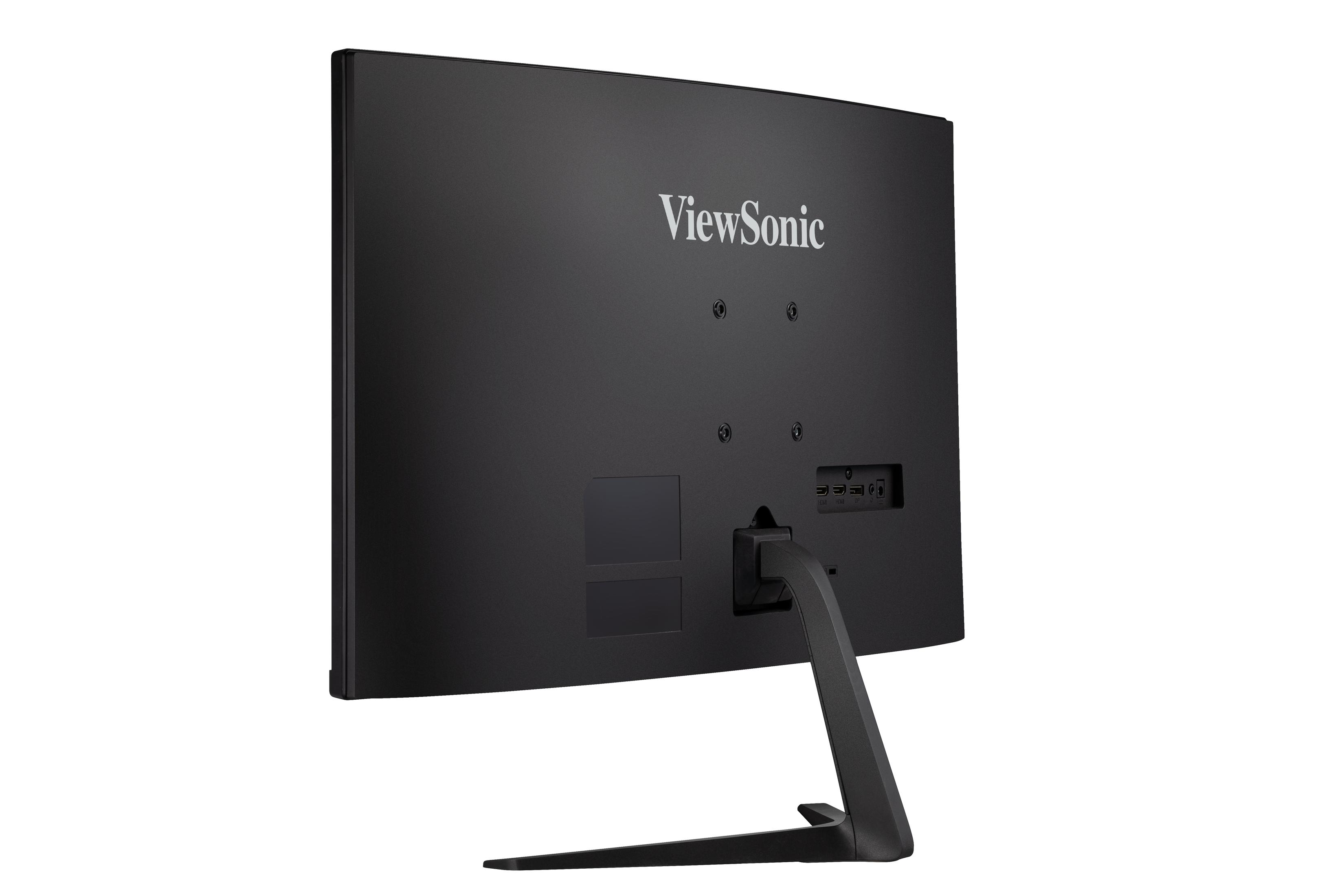 Monitor de ordenador negro con el logotipo de ViewSonic.