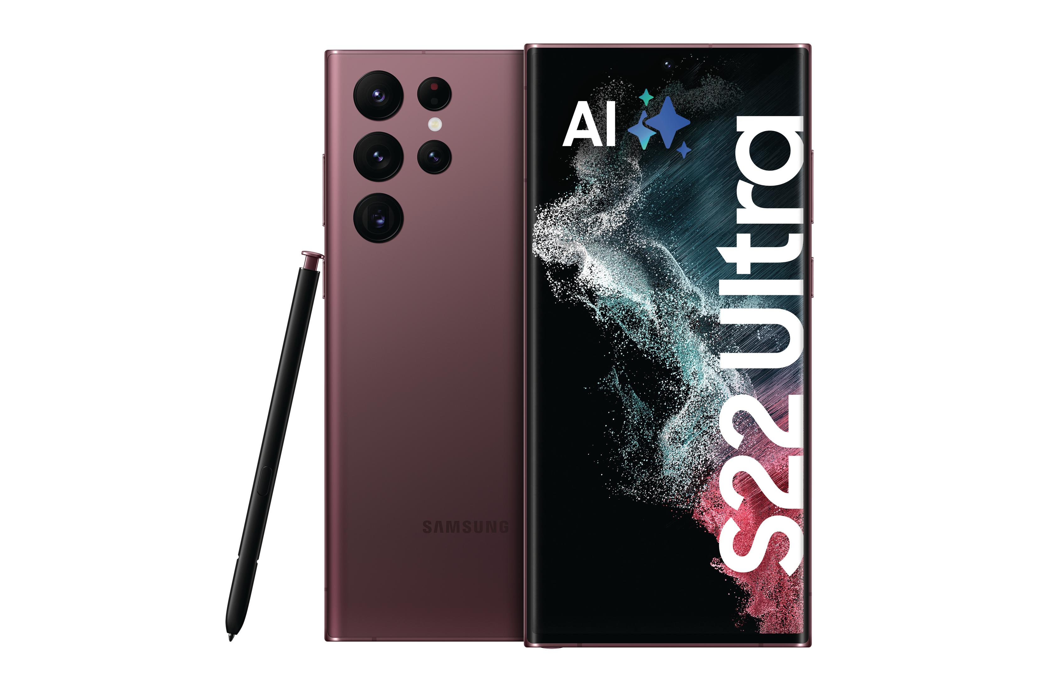 SAMSUNG Galaxy S22 Ultra SM-S908B 512 GB Burgundy Dual SIM