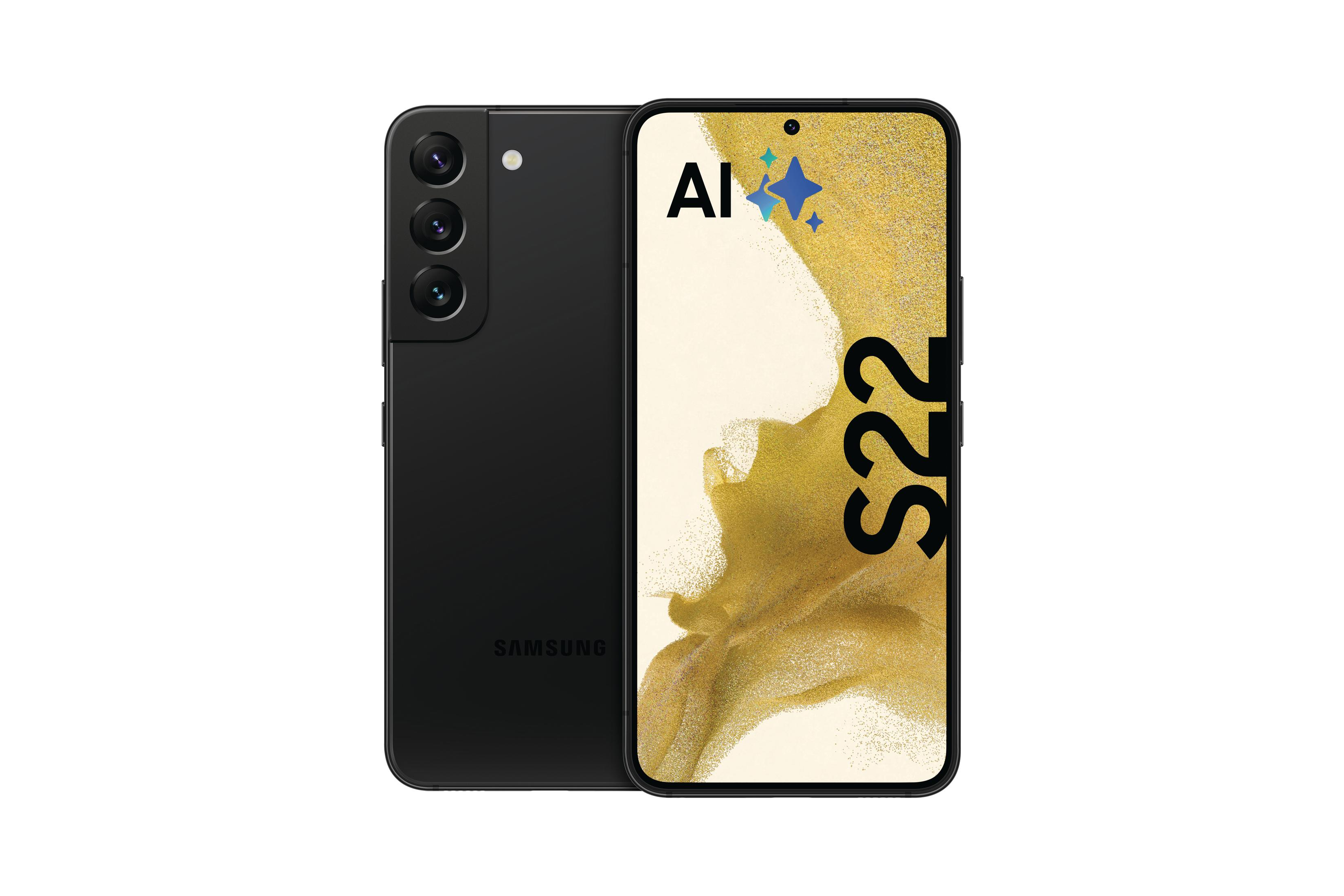 SAMSUNG GALAXY S22 5G, Black, Móvil Android, 256 GB, 8 GB RAM, 6,1