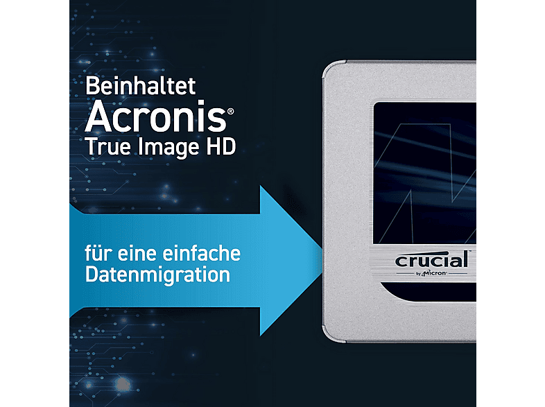 Disco duro SSD de 500 GB 500 GB | CRUCIAL CT500MX500SSD1 MX500